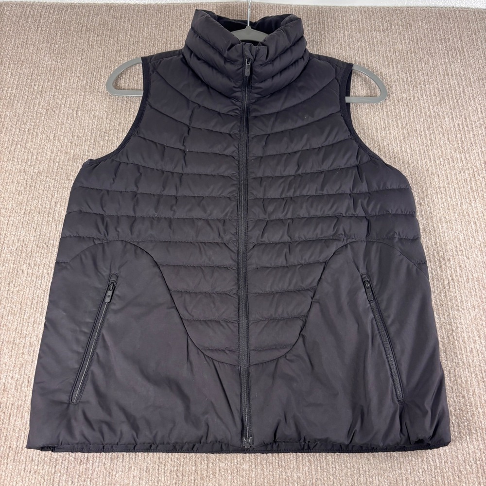 Lululemon Lightweight Black Relaxed Fit Down Vest Women's Size 4 LW4BR8S